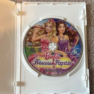 Barbie DVD Disc – Pink, Purple & Gold Princess & Popstar Artwork